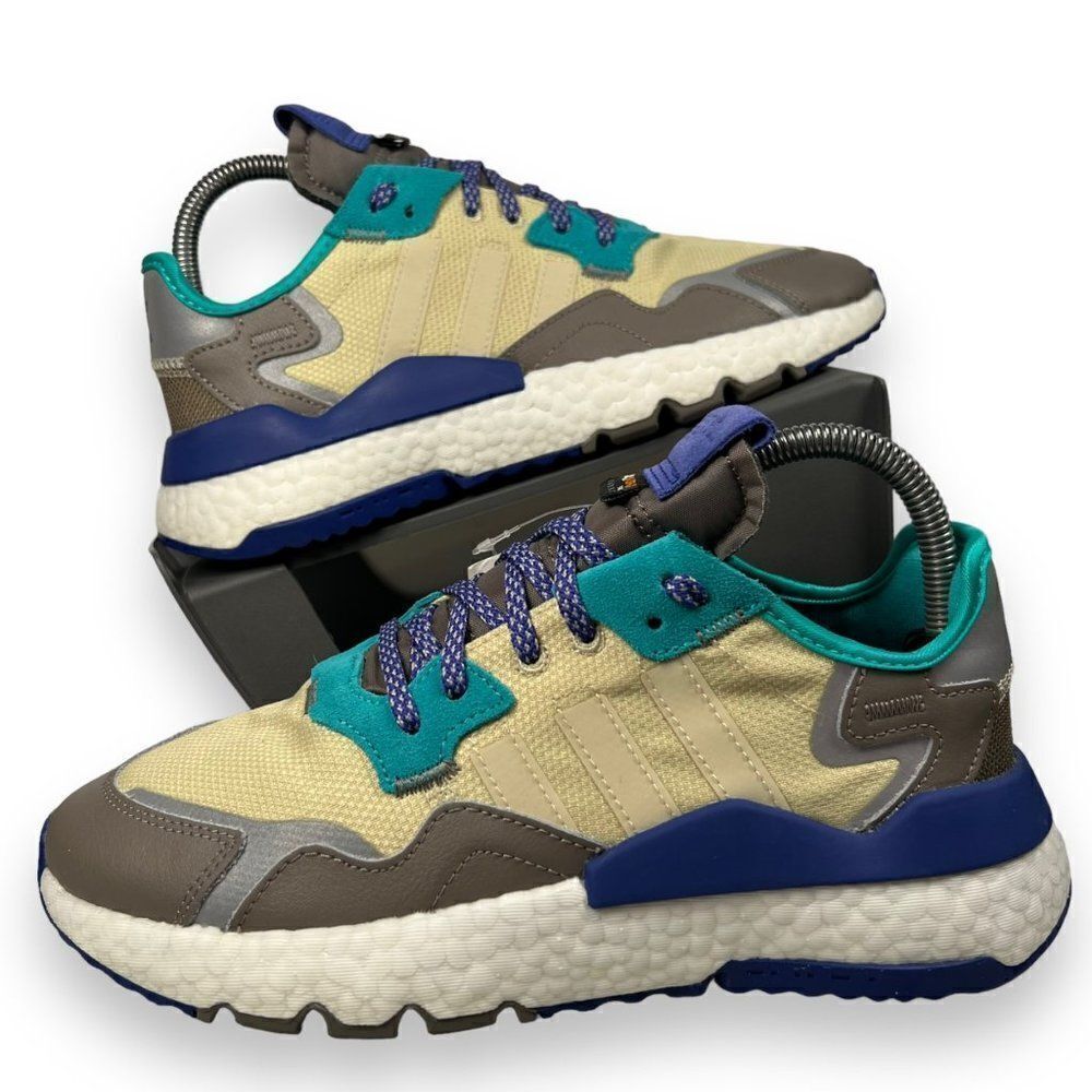 Adidas Nite Jogger J Boost "Desert Sand" EE6493 Youth 6.5 Women's 7.5